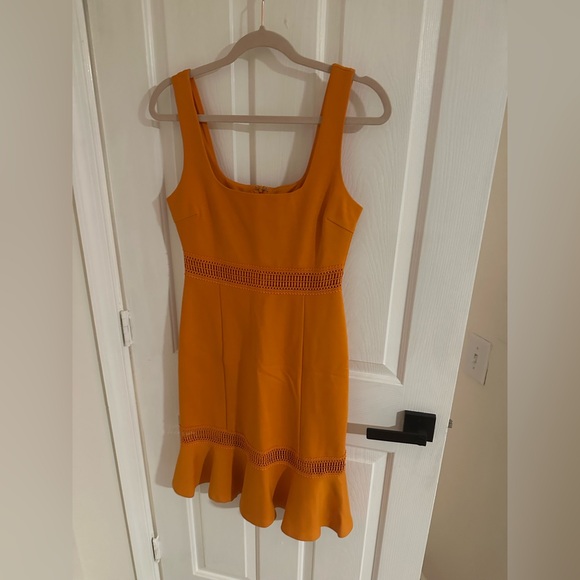 Lulu's Orange Mini Dress with Ruffle Hem - Picture 4 of 6